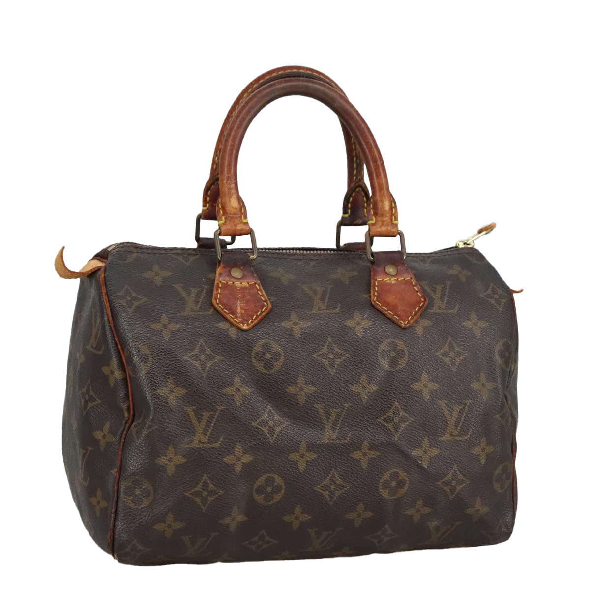 LOUIS VUITTON Monogram Speedy 25 Hand Bag M41528 LV Auth 100444