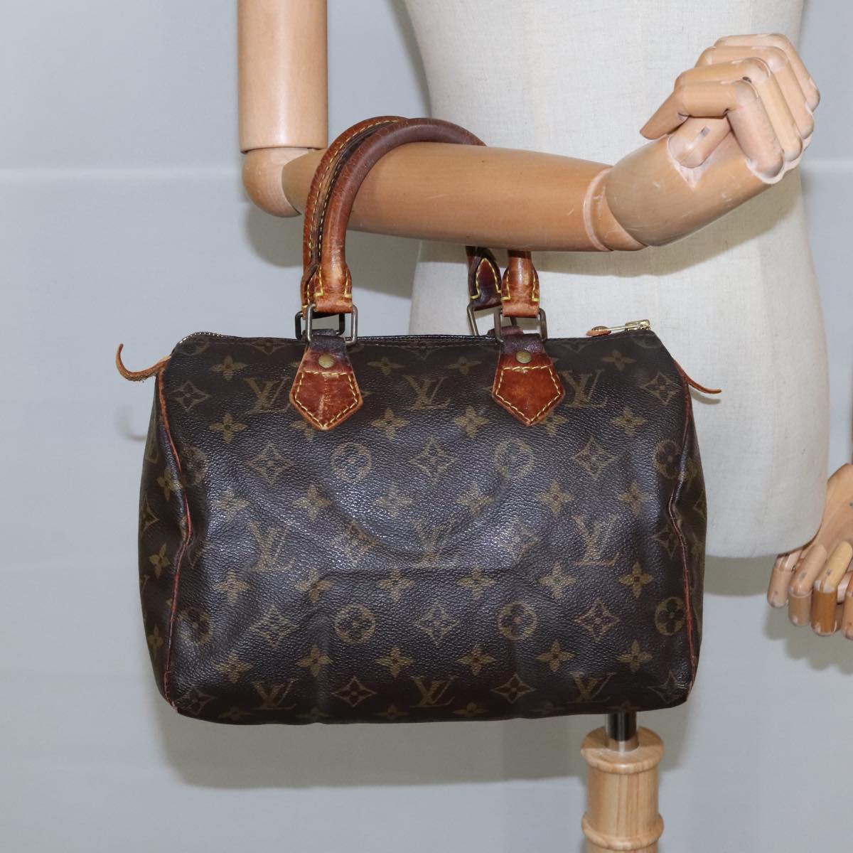 LOUIS VUITTON Monogram Speedy 25 Hand Bag M41528 LV Auth 100444