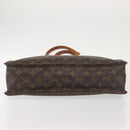 LOUIS VUITTON Monogram Sac Plat Hand Bag M51140 LV Auth 100449-10