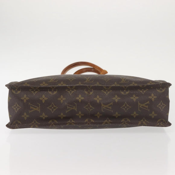 LOUIS VUITTON Monogram Sac Plat Hand Bag M51140 LV Auth 100449