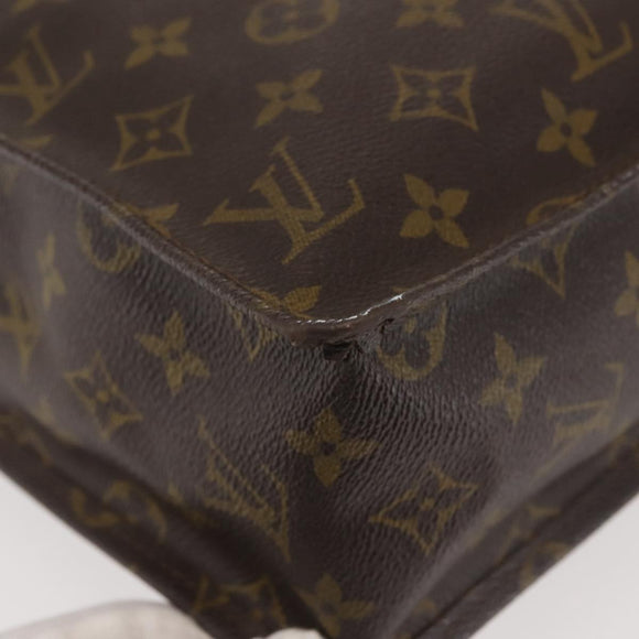 LOUIS VUITTON Monogram Sac Plat Hand Bag M51140 LV Auth 100449