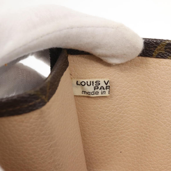 LOUIS VUITTON Monogram Sac Plat Hand Bag M51140 LV Auth 100449