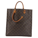 LOUIS VUITTON Monogram Sac Plat Hand Bag M51140 LV Auth 100449-2
