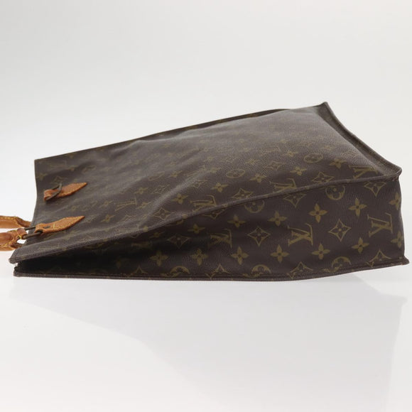 LOUIS VUITTON Monogram Sac Plat Hand Bag M51140 LV Auth 100449