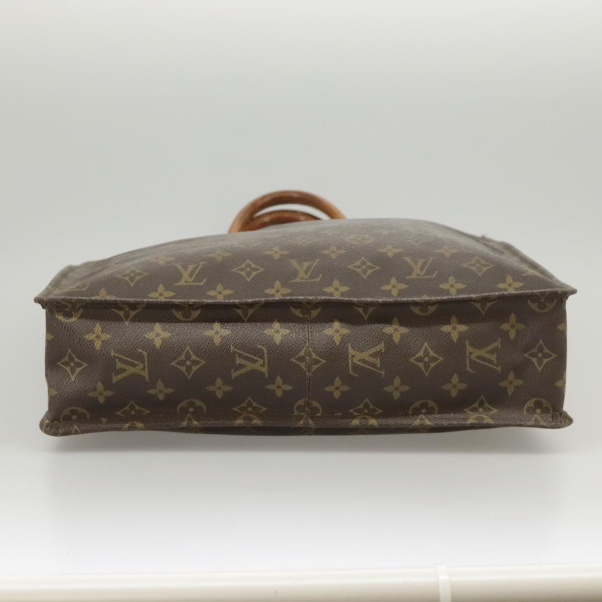 LOUIS VUITTON Monogram Sac Plat Hand Bag M51140 LV Auth 100449