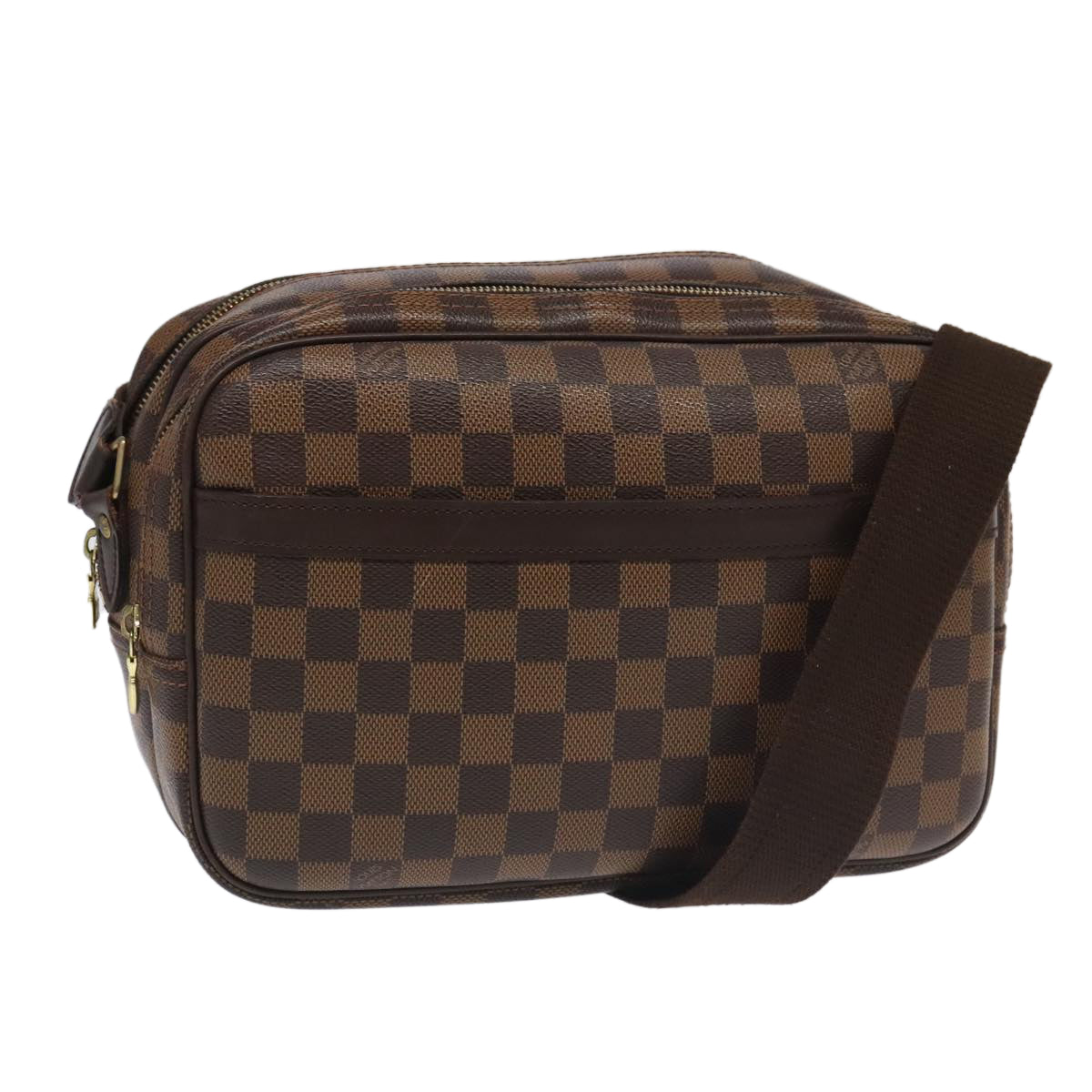 LOUIS VUITTON Damier Ebene Reporter PM Shoulder Bag N45253 LV Auth 100451