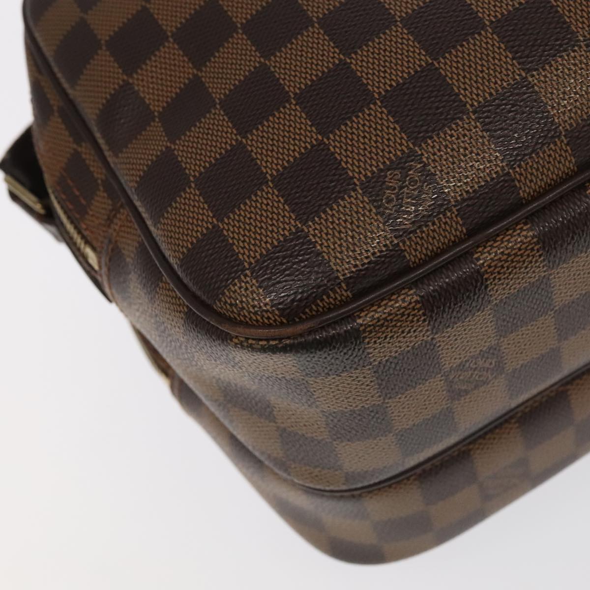 LOUIS VUITTON Damier Ebene Reporter PM Shoulder Bag N45253 LV Auth 100451