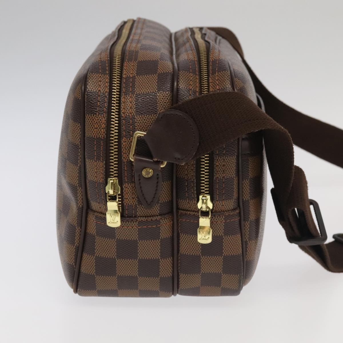 LOUIS VUITTON Damier Ebene Reporter PM Shoulder Bag N45253 LV Auth 100451