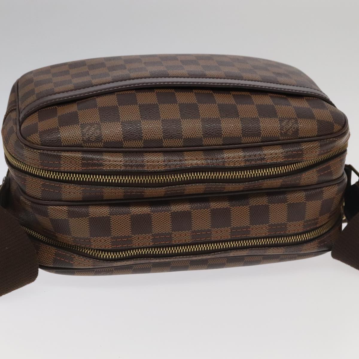 LOUIS VUITTON Damier Ebene Reporter PM Shoulder Bag N45253 LV Auth 100451