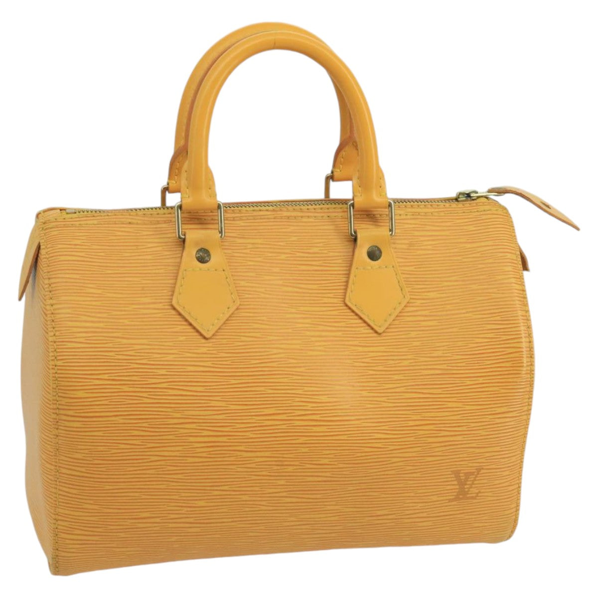 LOUIS VUITTON Epi Speedy 25 Hand Bag Tassili Yellow M43019 LV Auth 100454