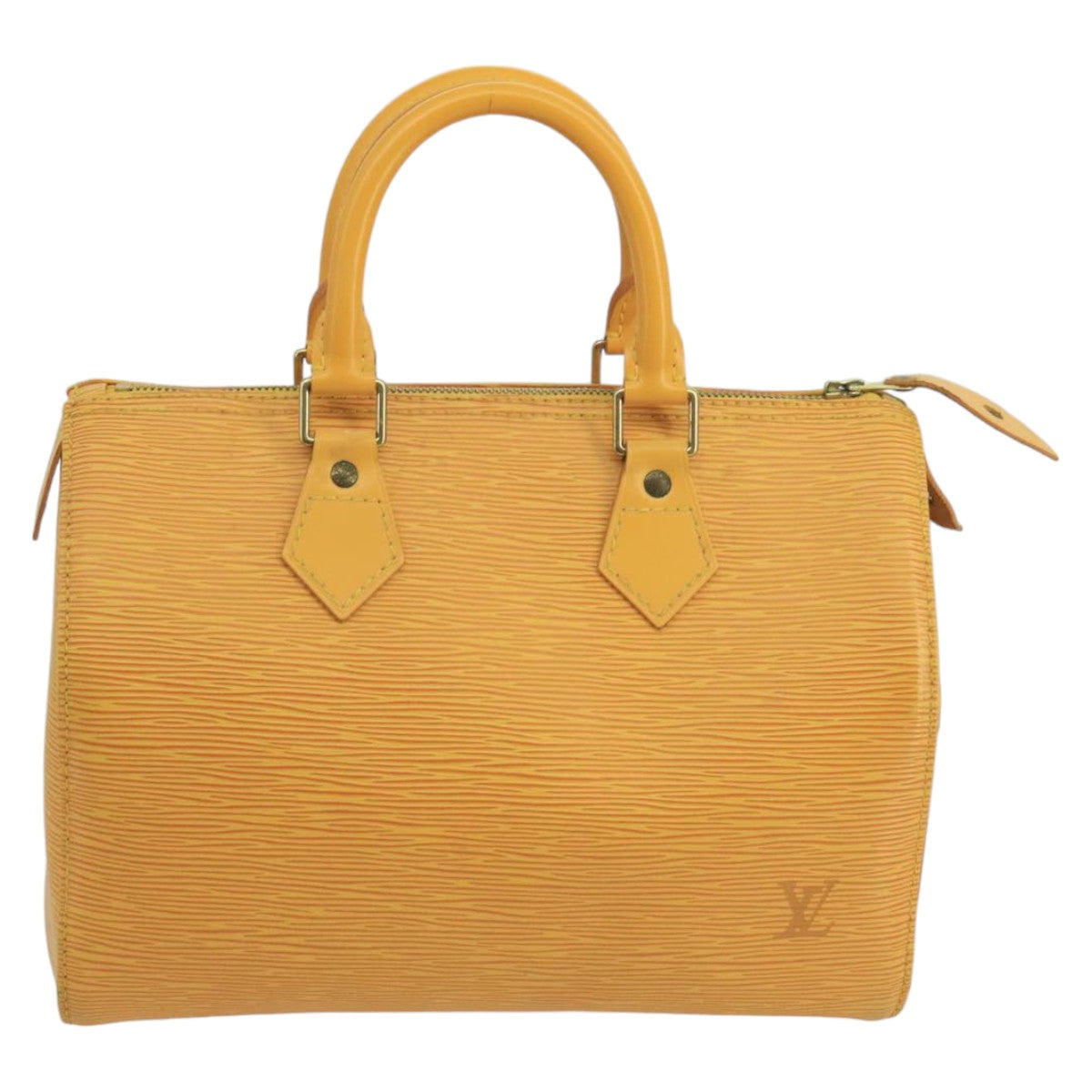 LOUIS VUITTON Epi Speedy 25 Hand Bag Tassili Yellow M43019 LV Auth 100454