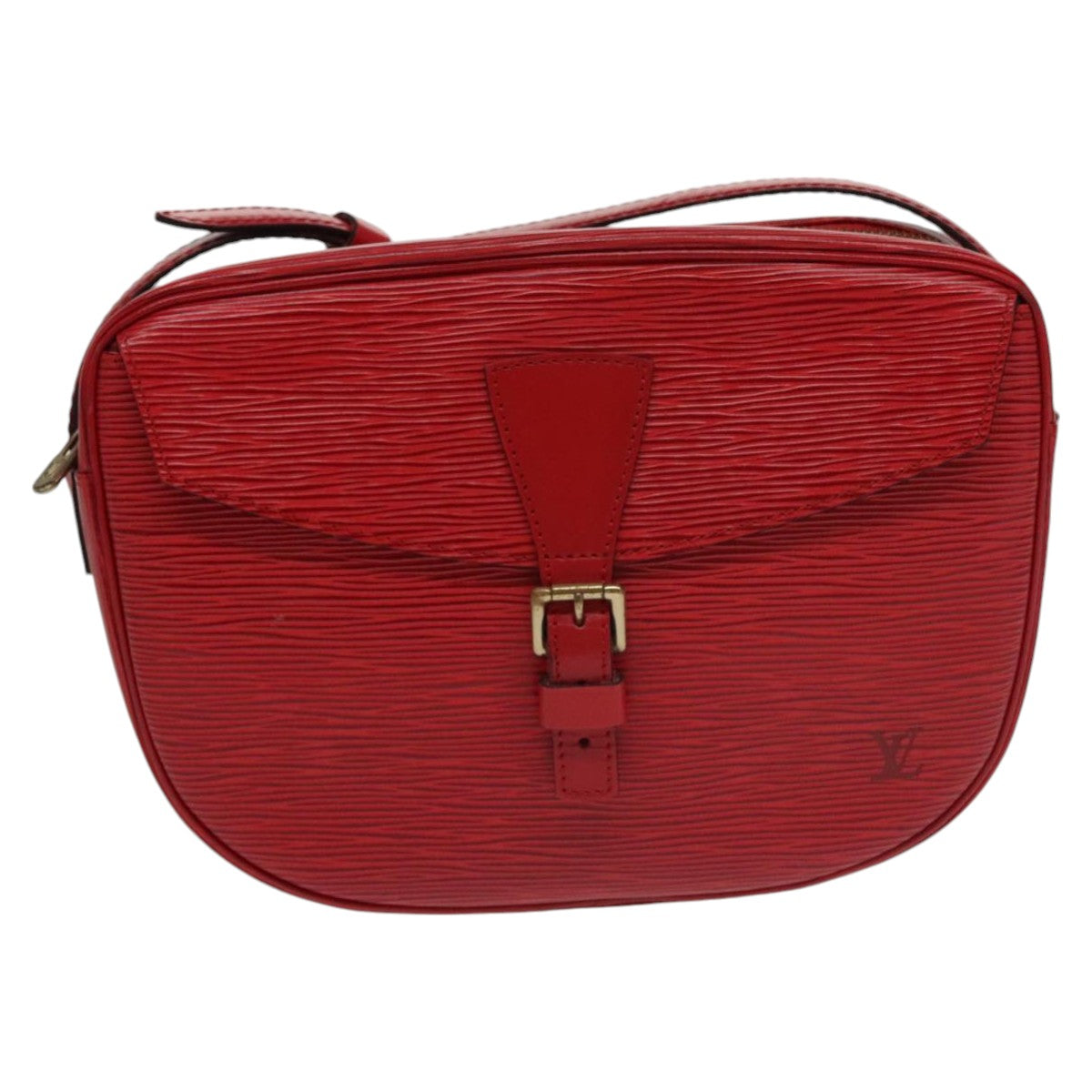 LOUIS VUITTON Epi Jeune Fille MM Shoulder Bag Red M52157 LV Auth 100462 - 0