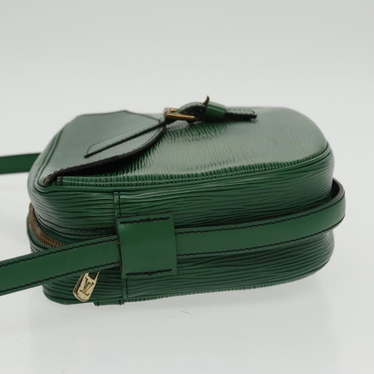 LOUIS VUITTON Epi Jeune Fille MM Shoulder Bag Green M52154 LV Auth 100463