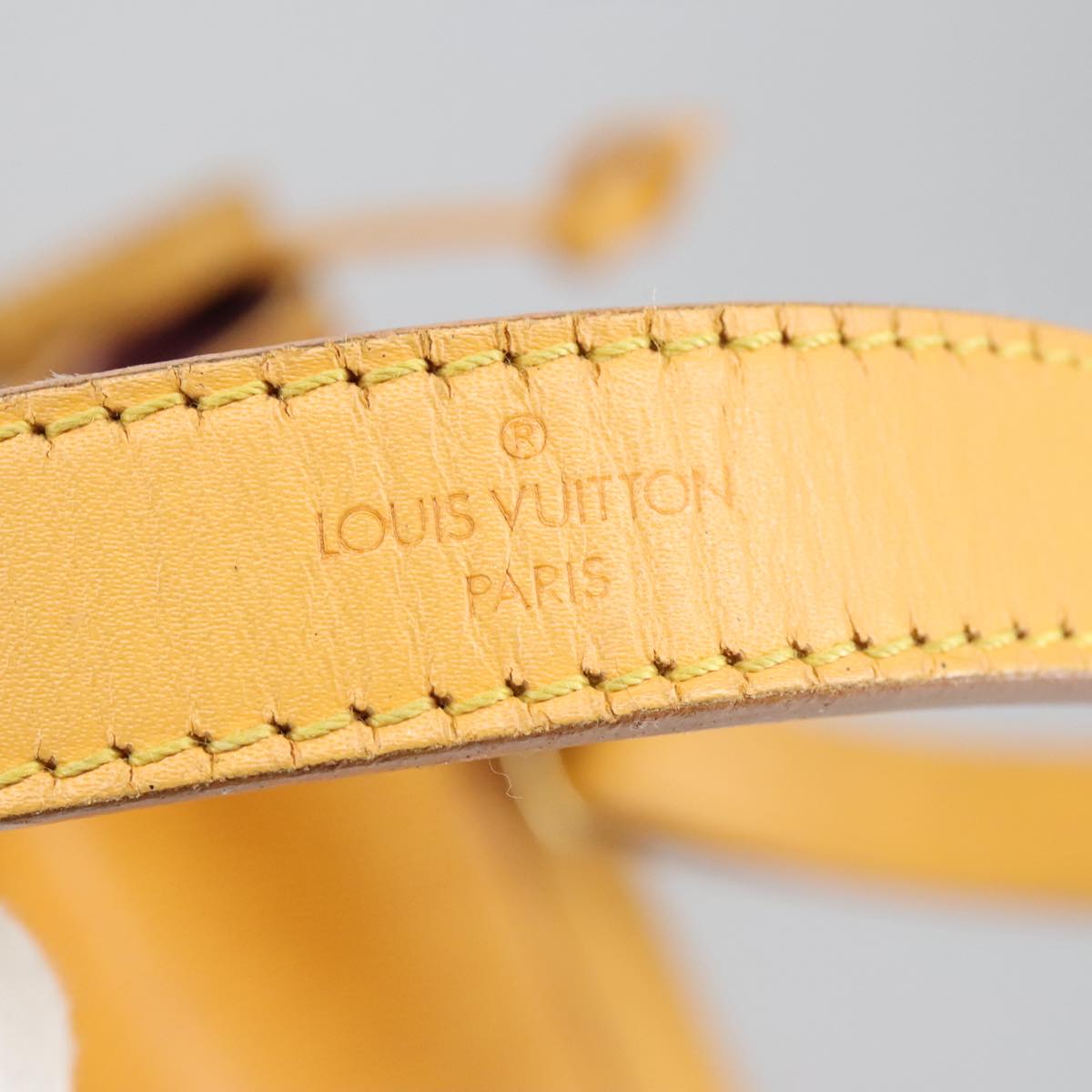 LOUIS VUITTON Epi Petit Noe Shoulder Bag Yellow M44102 LV Auth 100469