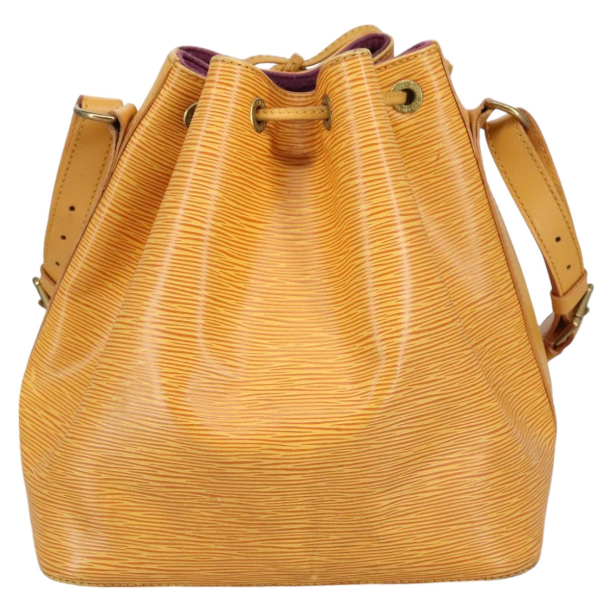 LOUIS VUITTON Epi Petit Noe Shoulder Bag Yellow M44102 LV Auth 100469