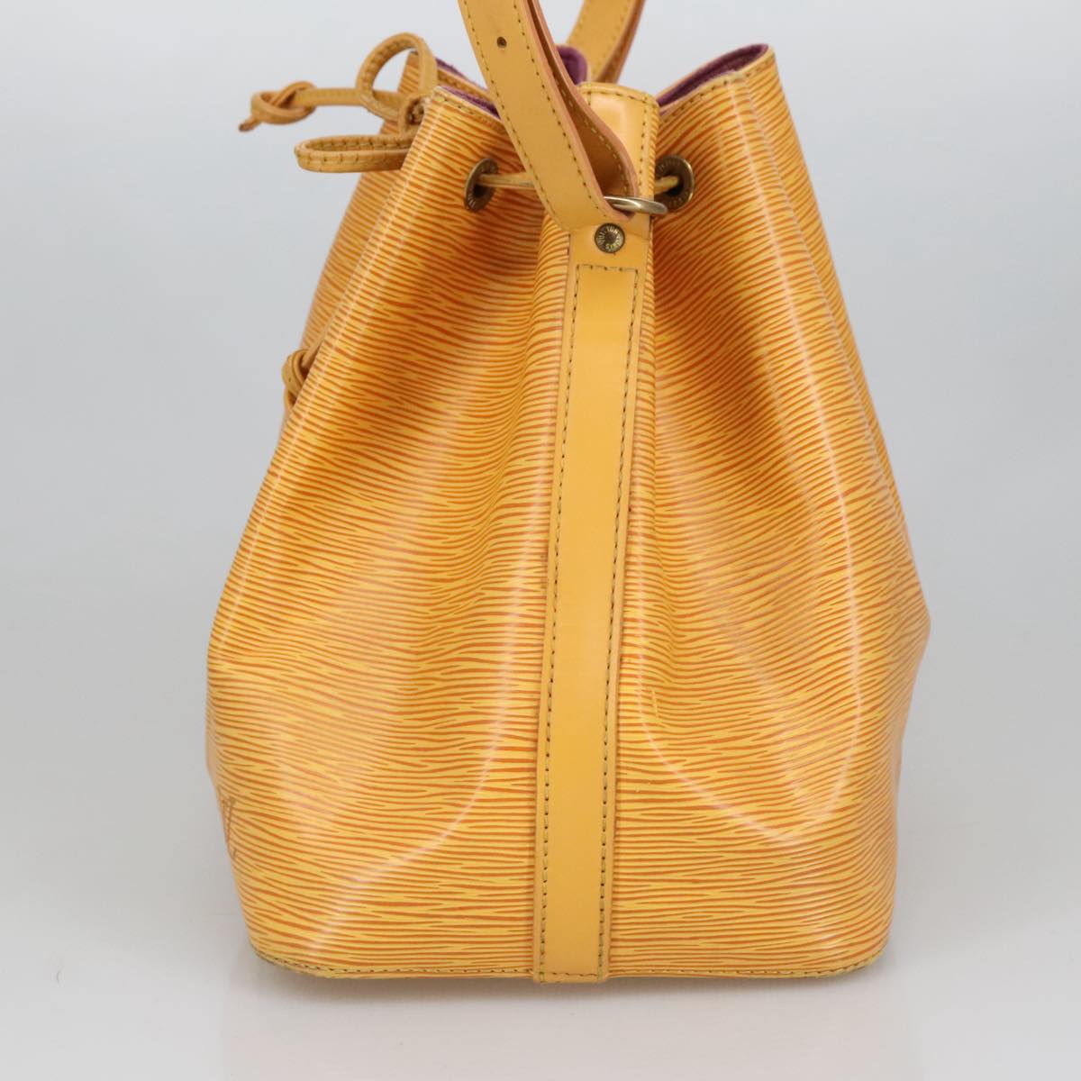 LOUIS VUITTON Epi Petit Noe Shoulder Bag Yellow M44102 LV Auth 100469