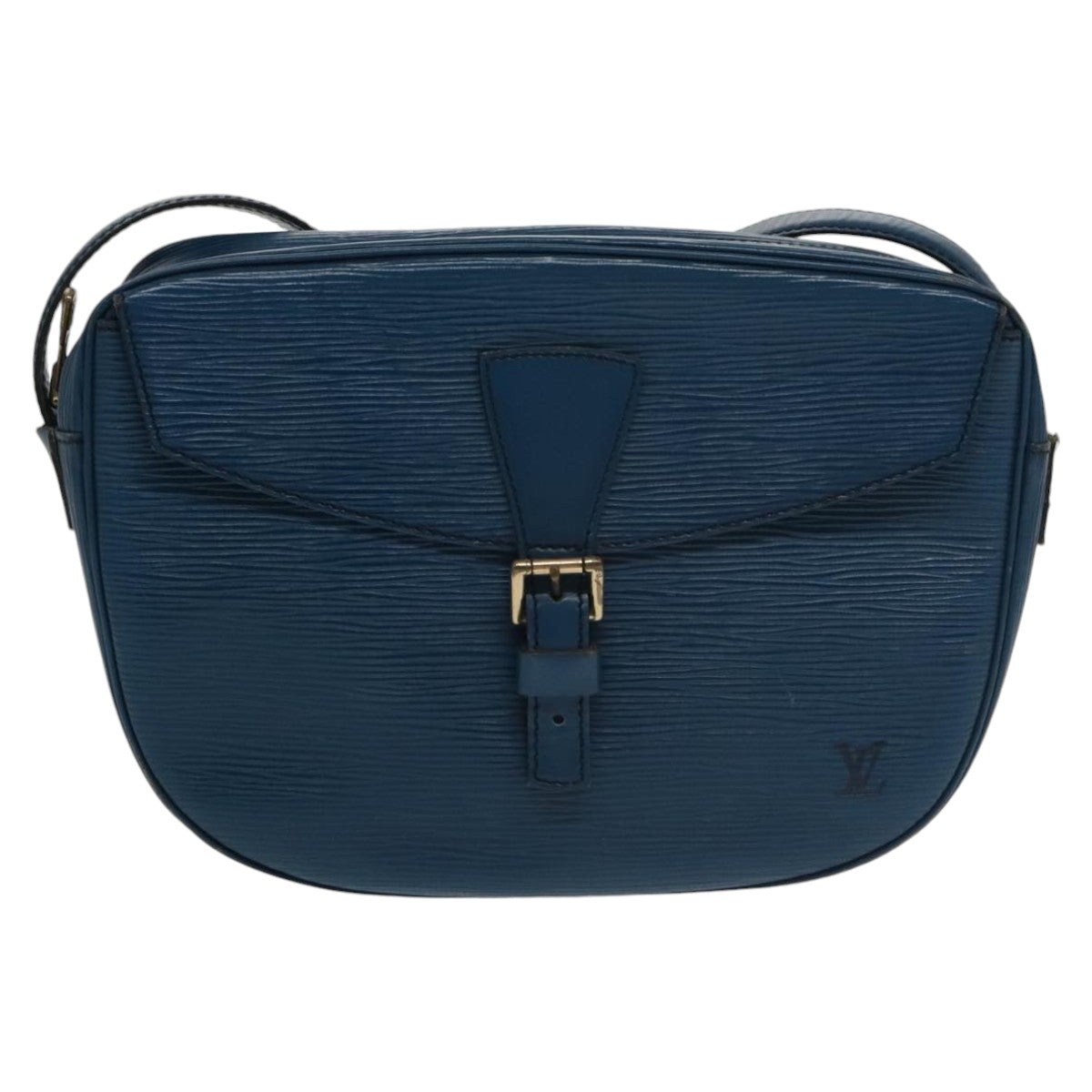 LOUIS VUITTON Epi June Feuille Shoulder Bag Blue M52155 LV Auth 100474 - 0