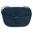 LOUIS VUITTON Epi June Feuille Shoulder Bag Blue M52155 LV Auth 100474-13