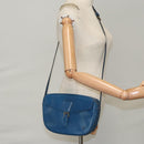 LOUIS VUITTON Epi June Feuille Shoulder Bag Blue M52155 LV Auth 100474-24