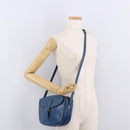 LOUIS VUITTON Epi June Feuille Shoulder Bag Blue M52155 LV Auth 100474-29