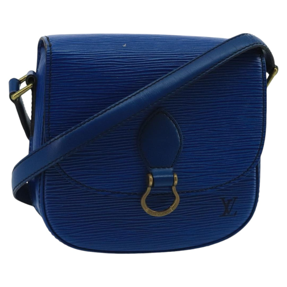 LOUIS VUITTON Epi Saint Cloud PM Shoulder Bag Blue M52195 LV Auth 100477