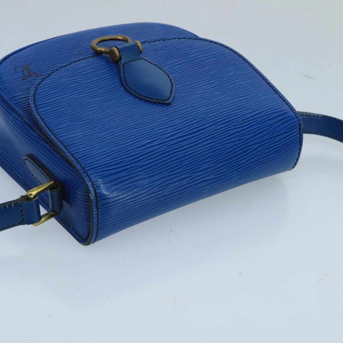 LOUIS VUITTON Epi Saint Cloud PM Shoulder Bag Blue M52195 LV Auth 100477