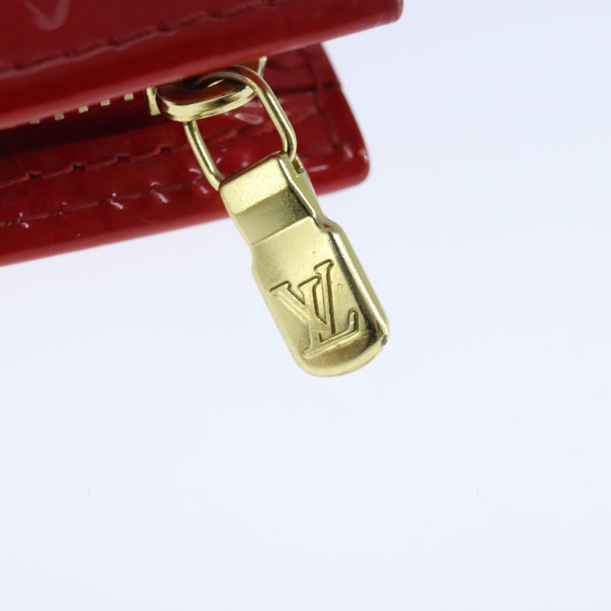 LOUIS VUITTON Monogram Vernis Bucket PM Bag Made in 2009 Rouge LV Auth 100484