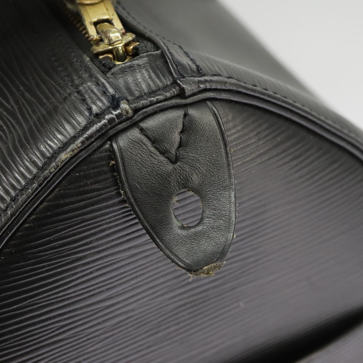 LOUIS VUITTON Epi Speedy 35 Hand Bag Black M42992 LV Auth 100486