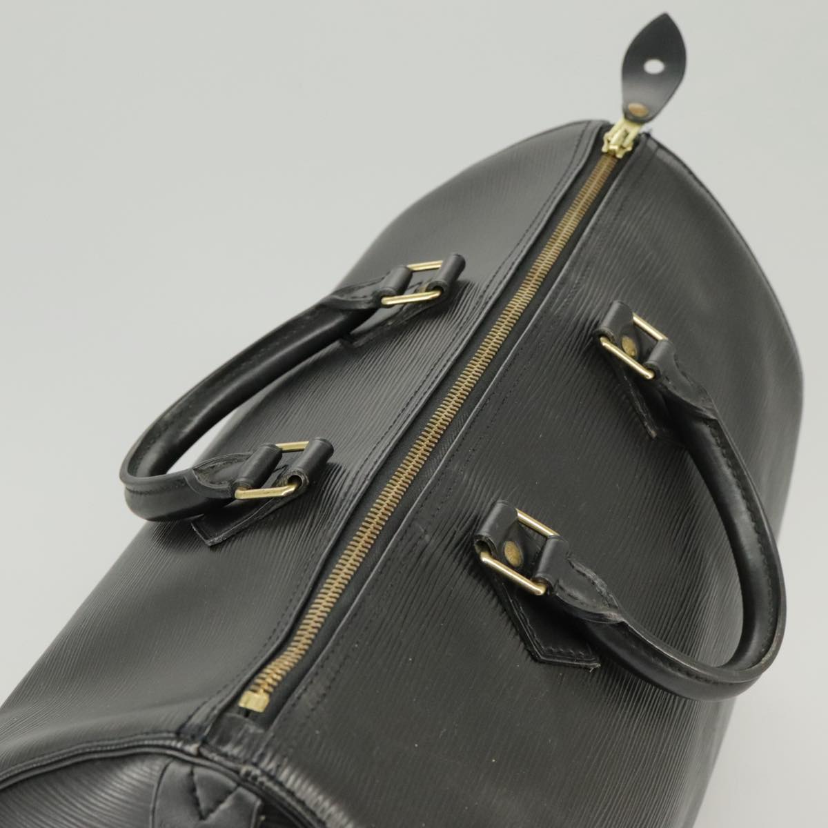 LOUIS VUITTON Epi Speedy 35 Hand Bag Black M42992 LV Auth 100486