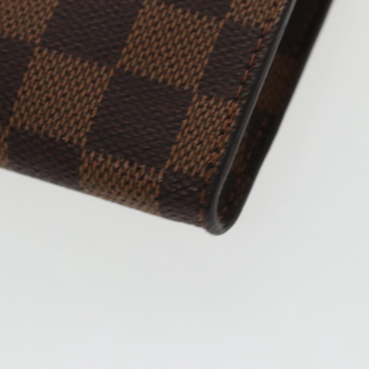 LOUIS VUITTON Damier Ebene Marais Pouch LV Auth 100489