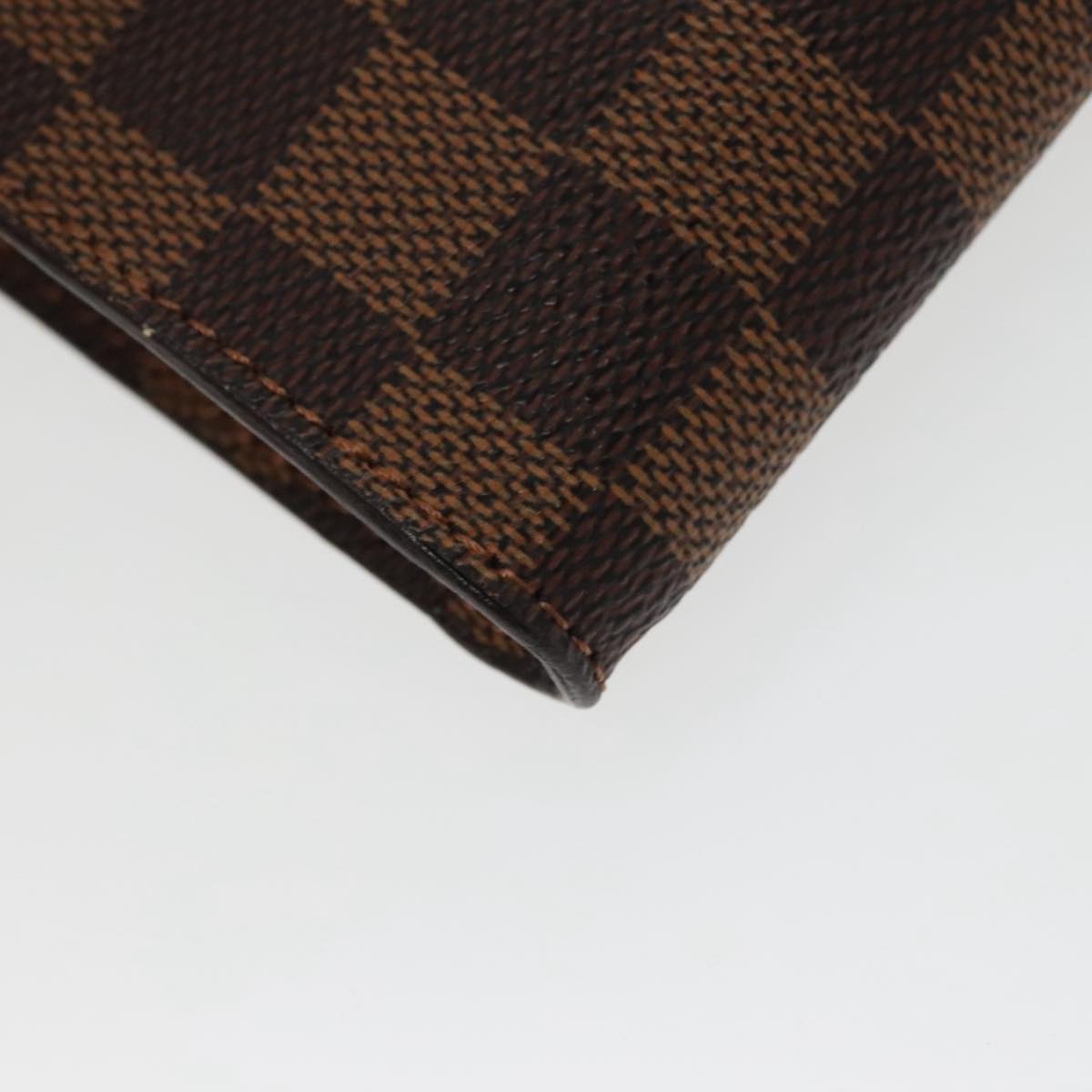 LOUIS VUITTON Damier Ebene Marais Pouch LV Auth 100489