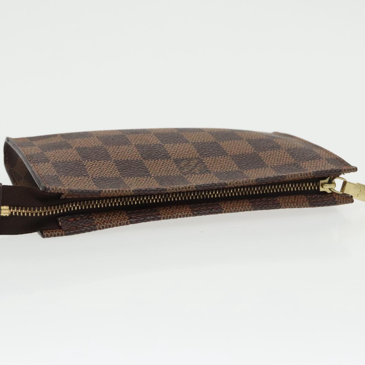 LOUIS VUITTON Damier Ebene Marais Pouch LV Auth 100489