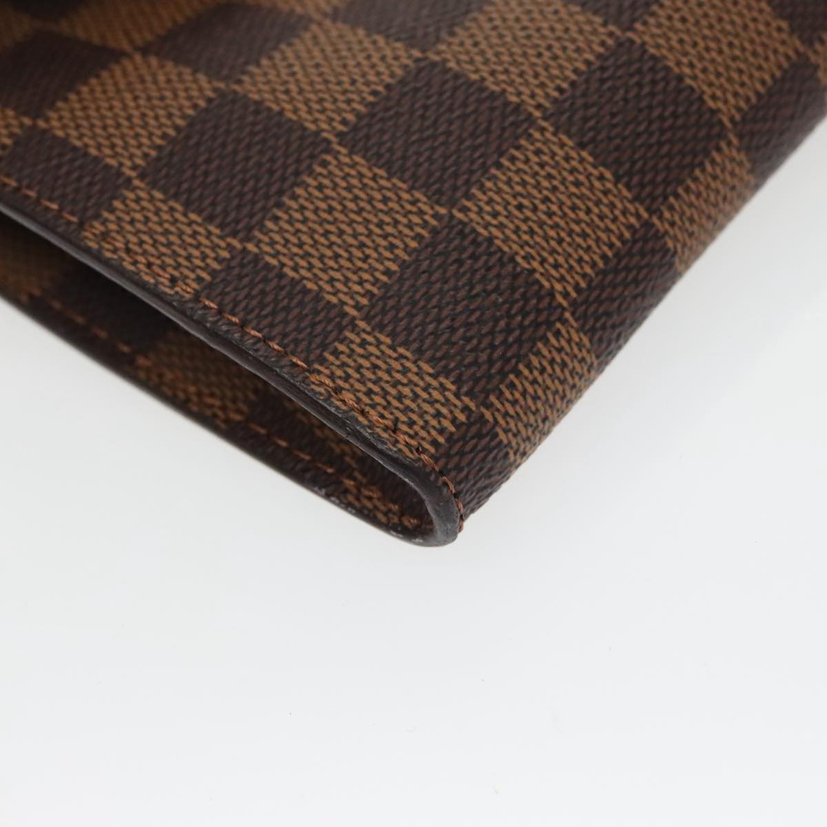 LOUIS VUITTON Damier Ebene Marais Pouch LV Auth 100489