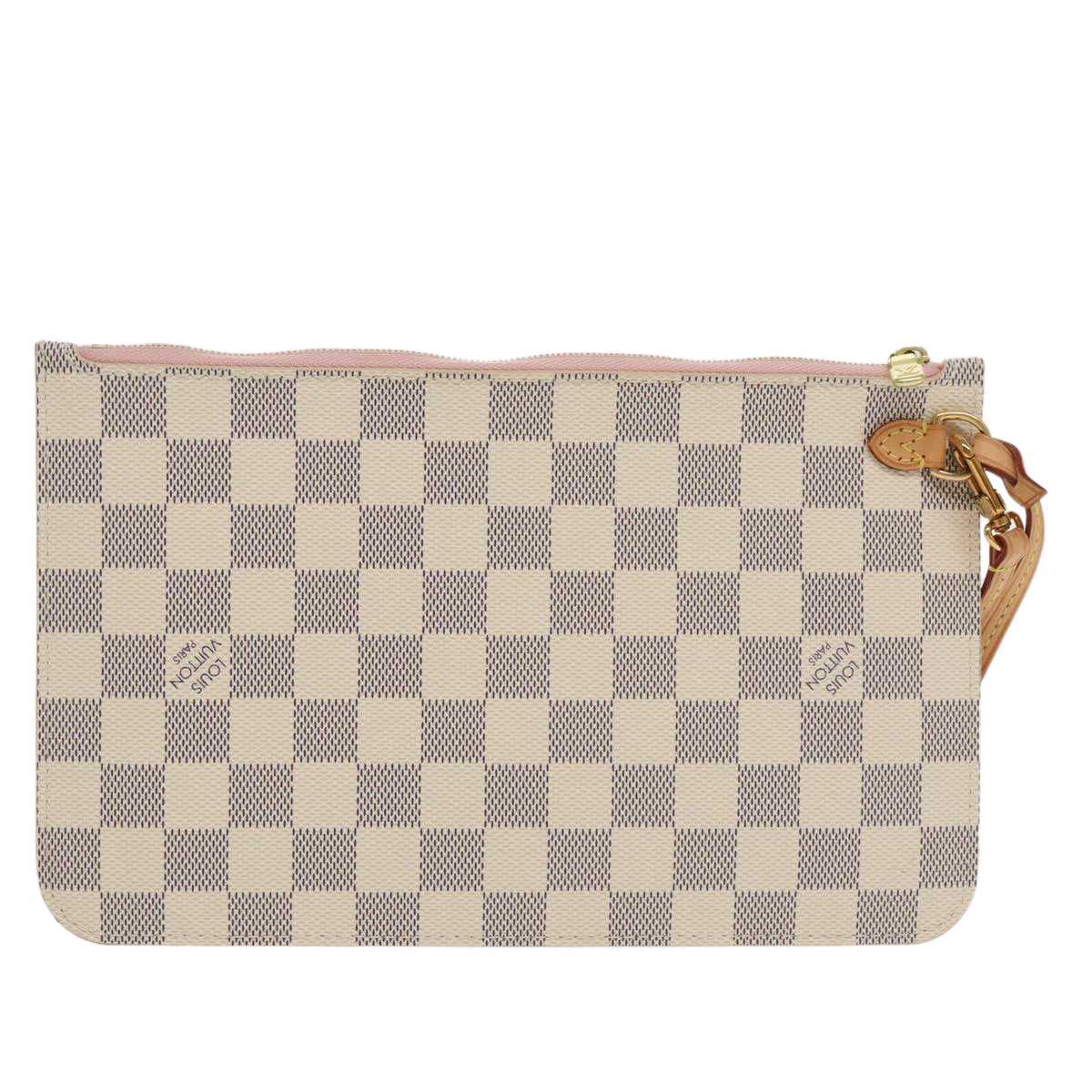 LOUIS VUITTON Damier Azur Neverfull MM Pouch Pouch LV Auth 100493 - 0