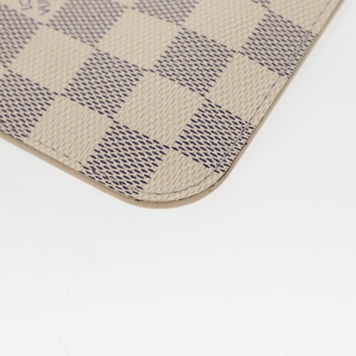 LOUIS VUITTON Damier Azur Neverfull MM Pouch Pouch LV Auth 100493