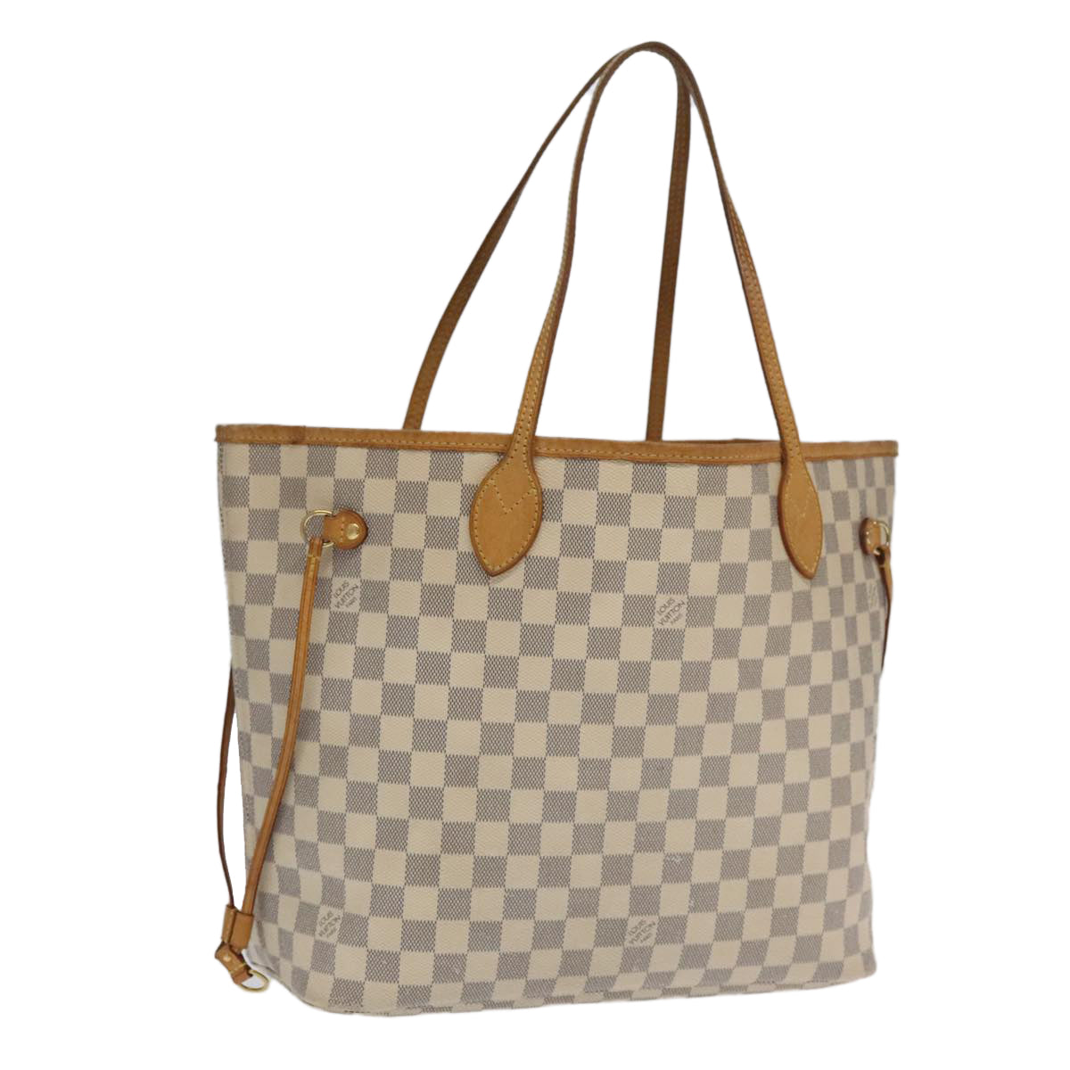 LOUIS VUITTON Damier Azur Neverfull MM Tote Bag N51107 LV Auth 100494