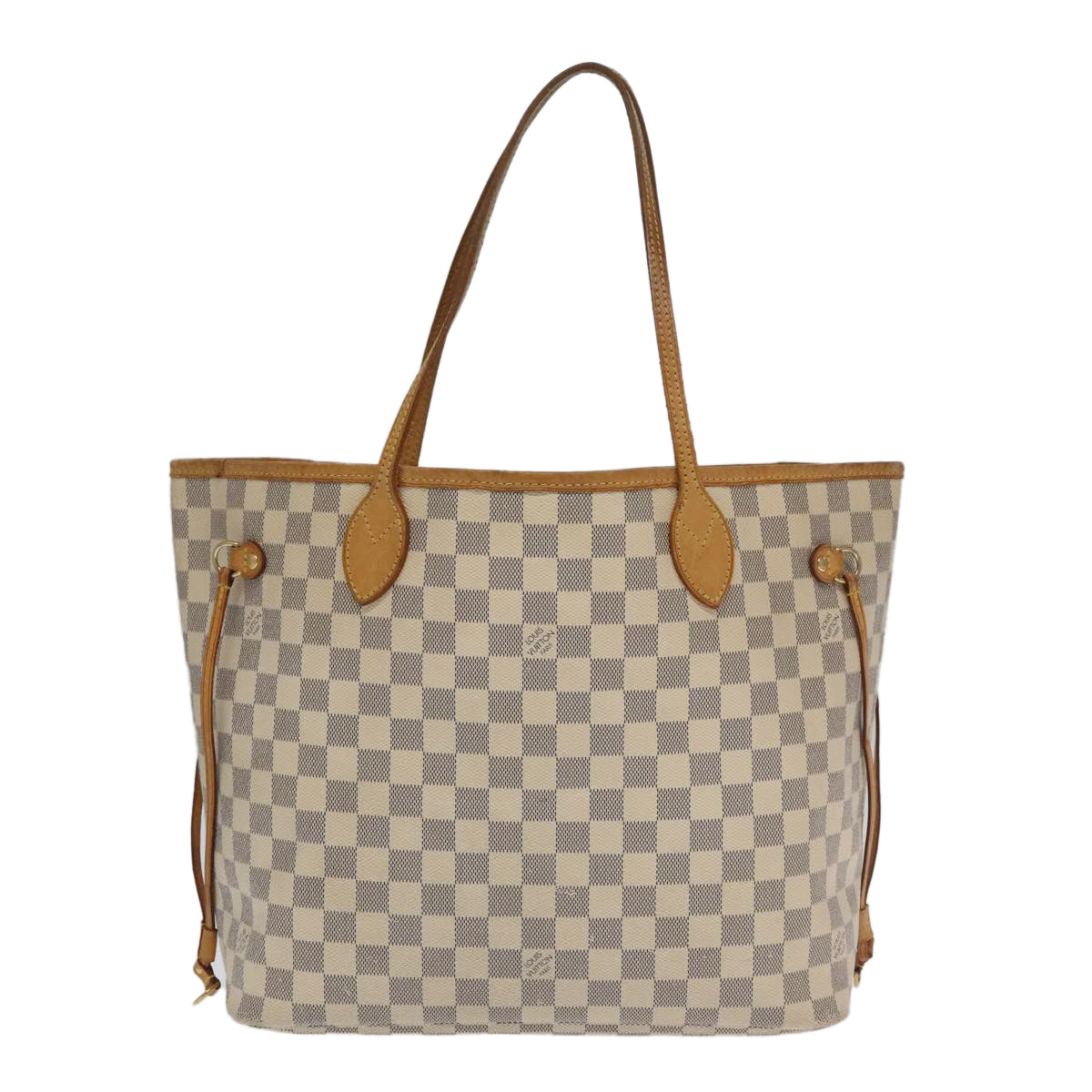 LOUIS VUITTON Damier Azur Neverfull MM Tote Bag N51107 LV Auth 100494 - 0