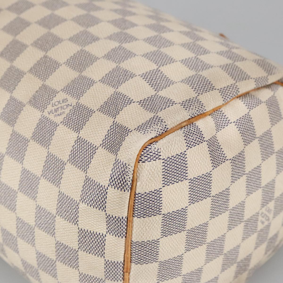 LOUIS VUITTON Damier Azur Speedy 30 Hand Bag N41533 LV Auth 100495