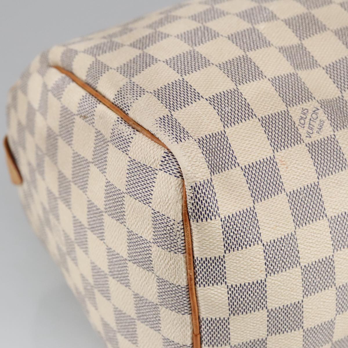 LOUIS VUITTON Damier Azur Speedy 30 Hand Bag N41533 LV Auth 100495