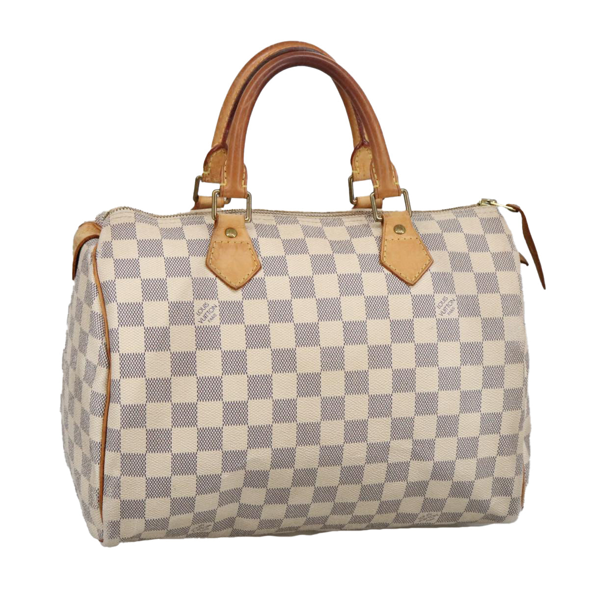 LOUIS VUITTON Damier Azur Speedy 30 Hand Bag N41533 LV Auth 100495