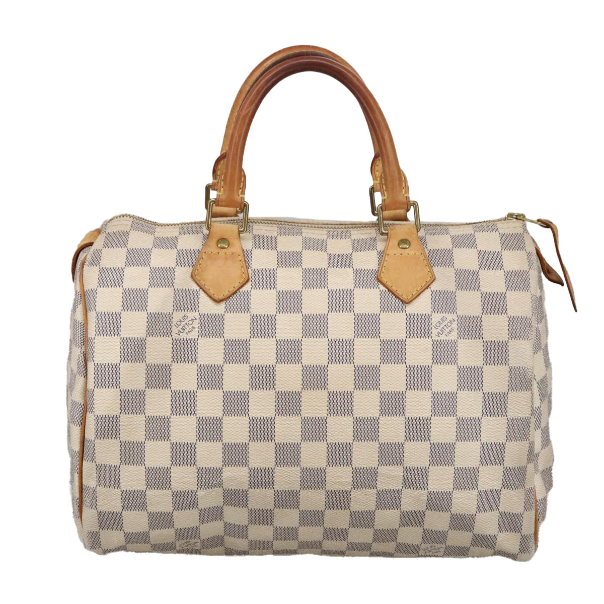 LOUIS VUITTON Damier Azur Speedy 30 Hand Bag N41533 LV Auth 100495