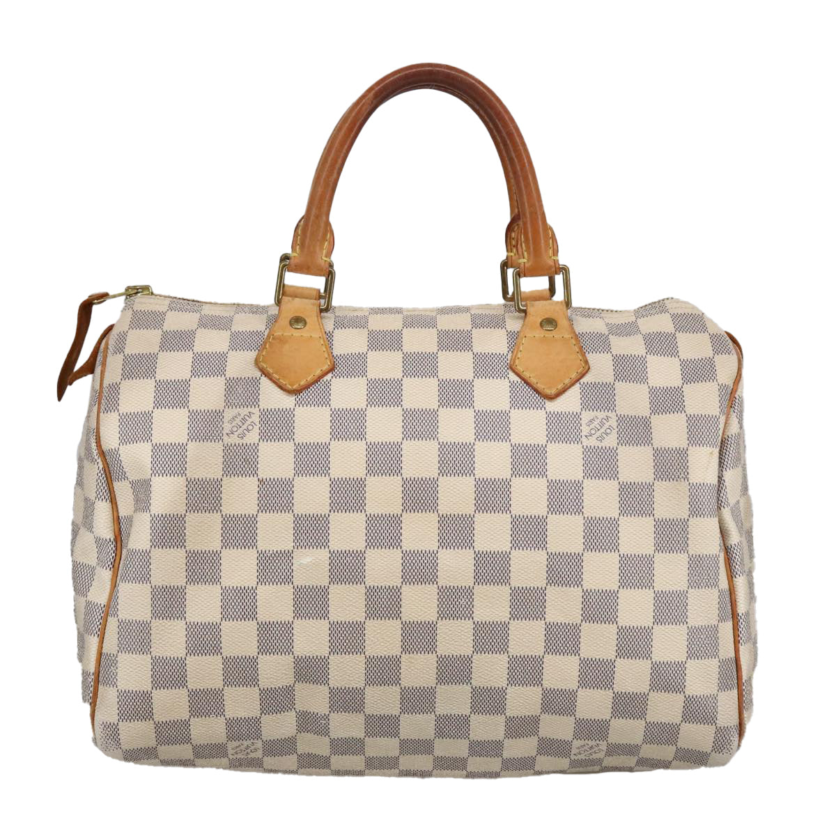 LOUIS VUITTON Damier Azur Speedy 30 Hand Bag N41533 LV Auth 100495