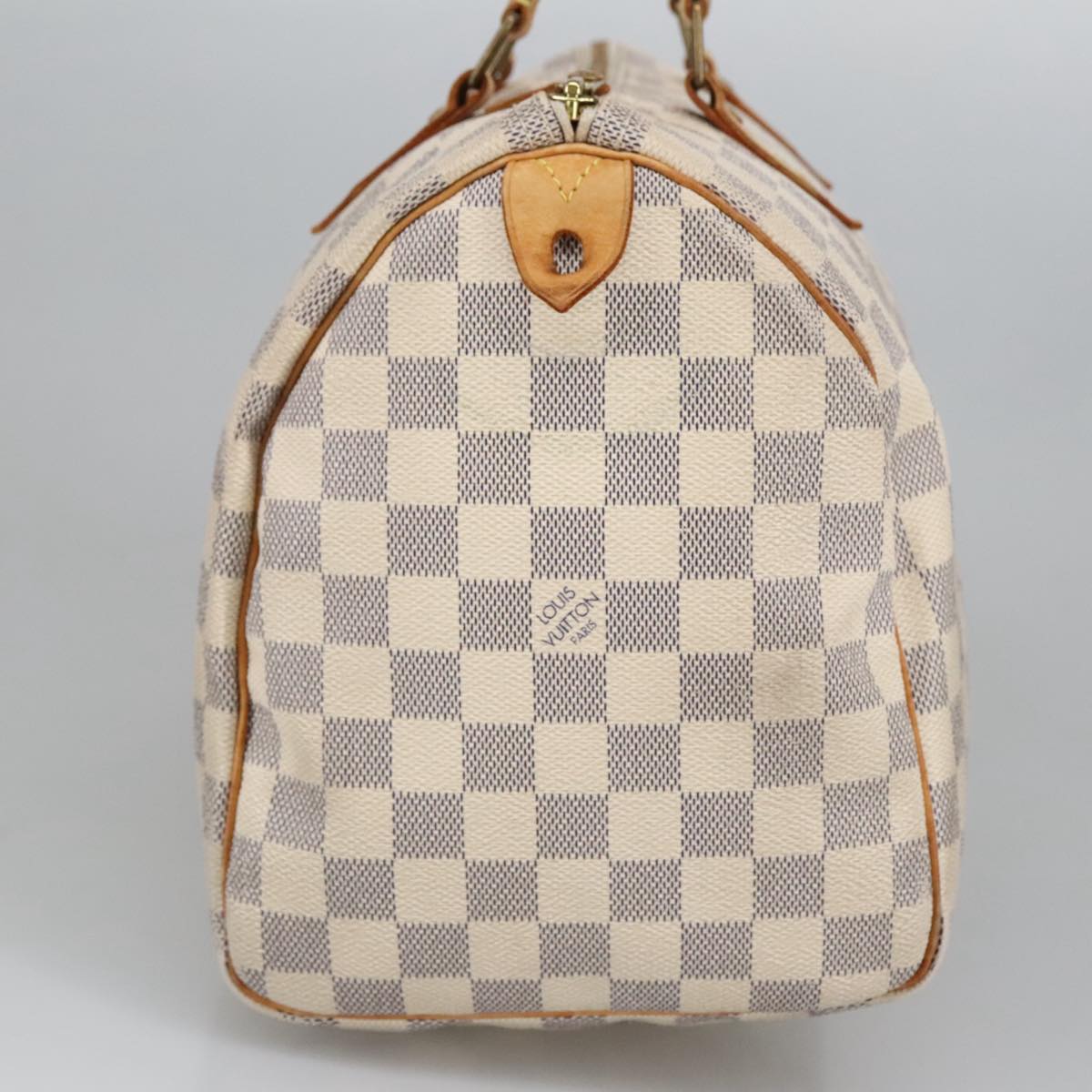 LOUIS VUITTON Damier Azur Speedy 30 Hand Bag N41533 LV Auth 100495