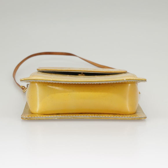 LOUIS VUITTON Monogram Vernis Motto Accessory Pouch Gris M91030 LV Auth 100497