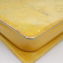 LOUIS VUITTON Monogram Vernis Motto Accessory Pouch Gris M91030 LV Auth 100497-17