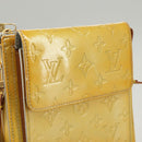 LOUIS VUITTON Monogram Vernis Motto Accessory Pouch Gris M91030 LV Auth 100497-21
