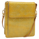 LOUIS VUITTON Monogram Vernis Motto Accessory Pouch Gris M91030 LV Auth 100497-1