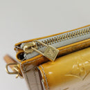LOUIS VUITTON Monogram Vernis Motto Accessory Pouch Gris M91030 LV Auth 100497-25