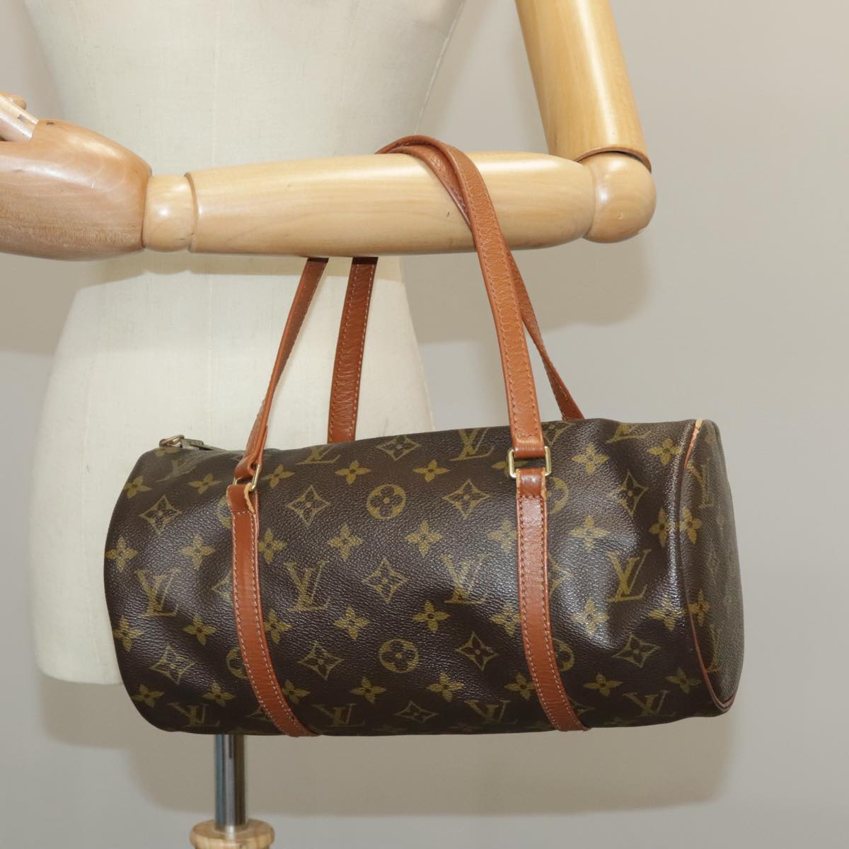 LOUIS VUITTON Monogram Papillon 30 Hand Bag M51385 LV Auth 100499