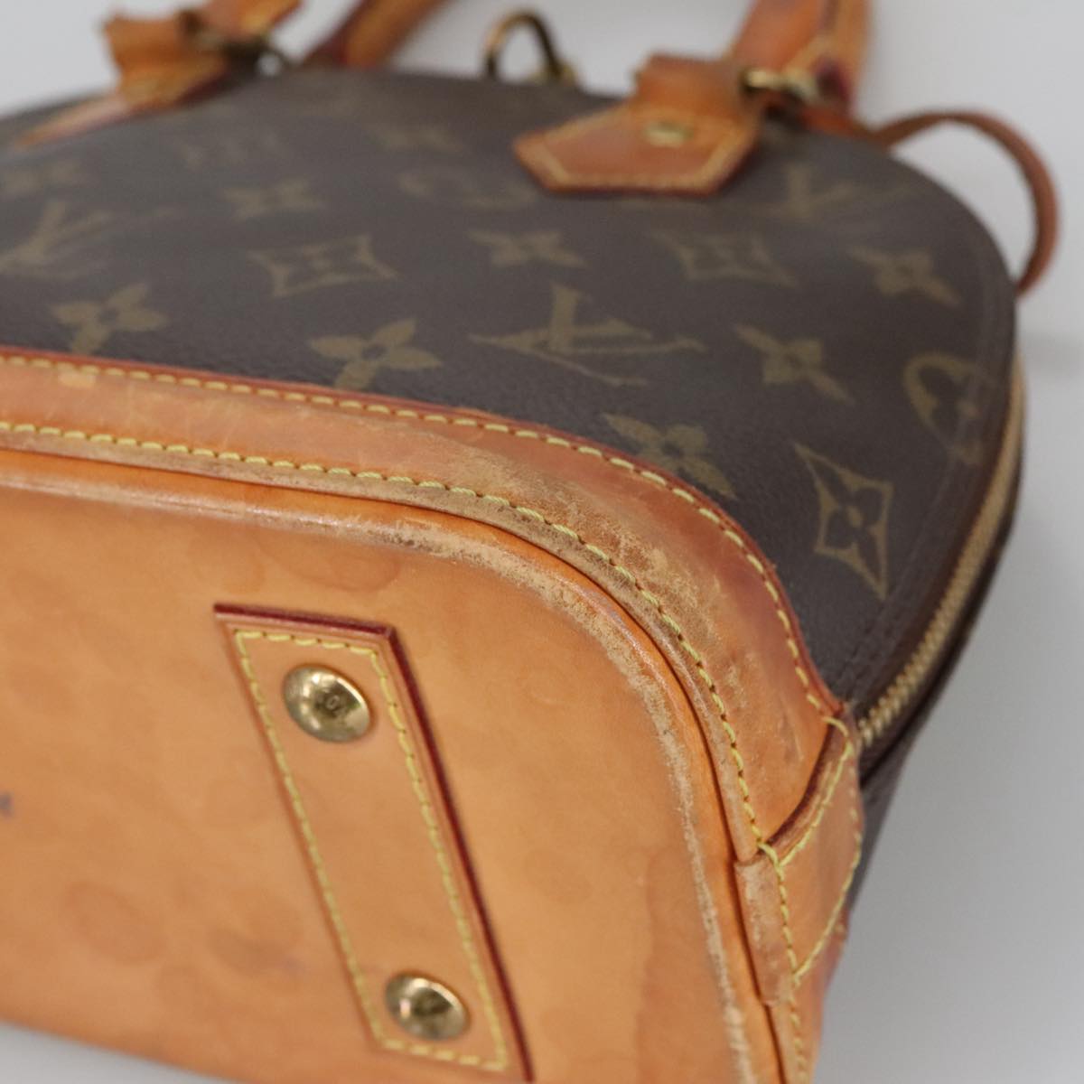 LOUIS VUITTON Monogram Alma BB Hand Bag 2way M53152 LV Auth 100500